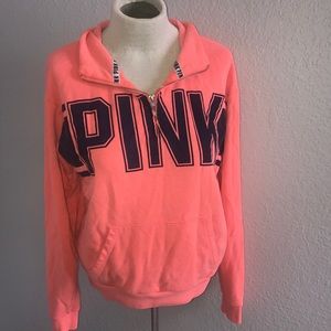 Victoria Secret PINK crew quarter zip